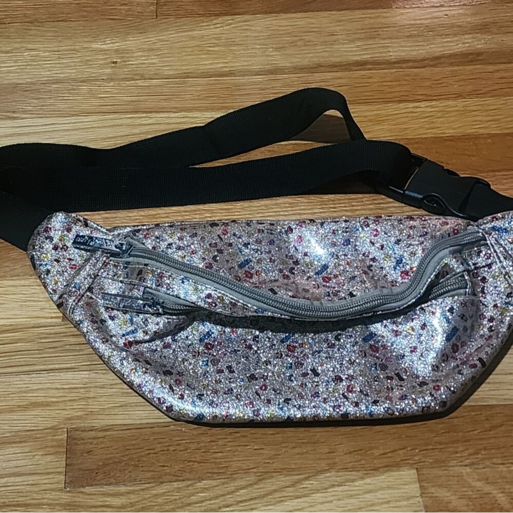 Bari Lynn Girls Emoji Bag Lisa Frank 90s Glitter Crossbody NEW WITH TAGS